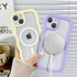 Compatible for iPhone 15 Plus Case Magsafe, Wave Phone Case Cute Water Ripple Candy Colors Frame Shockproof for iPhone 15 Plus Phone Case for Wome...