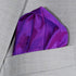 Fine Purple 100% Silk Pocket Square Full-Sized 16"x16"...