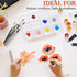 DUGATO Paint Tray Palettes 2pcs, Plastic Palettes 10x13 inches, 20-Well Mixing Tray for Mixing and Separating Colors, for Oil Watercolors & Acryli...