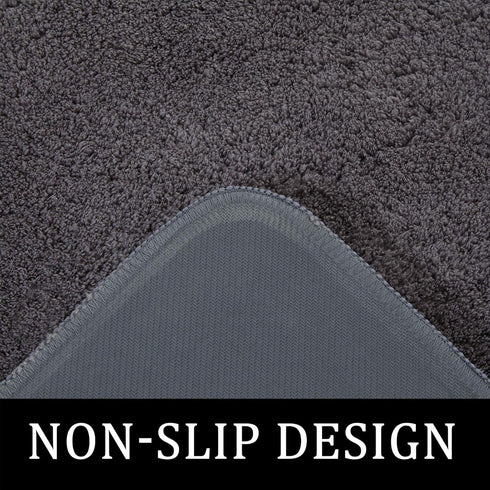 Yancorp Shaggy Bathroom Rugs 15x23 Small Plush Thick Bathroom Rug Extra Soft Bath Mat for Non Slip Machine Washable Bathroom Carpet Microfiber Abs...