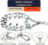 Dog Pinch Collar, Adjustable Quick Release Choke Training Collar, Stainless Steel Prong Collar for Large Medium Small Dogs (S, 8.5-10.5 Inches)...