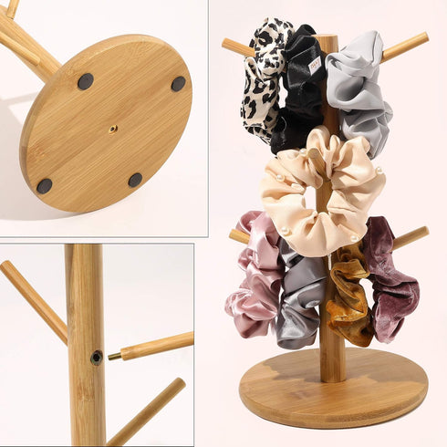 Scrunchie Holder Organizer Stand Bracelet Holder Accessories Jewelry Hair Tie Organizer Cute Stuff for Gils Bedroom The Perfect Hair Dresser Dislp...