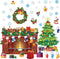 Christmas Bulletin Board Xmas Classroom Decoration Christmas Tree Cutouts Fireplace Poster Wreath Garland Bulletin Board Winter Holiday Wall Decal...