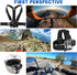 Head Strap Mount Chest Mount Harness for gopro Hero 11,10,9,8,7 Action Camera Motorcycle Helmet Chin Strap Mount Set for gopro Accessories Kit...