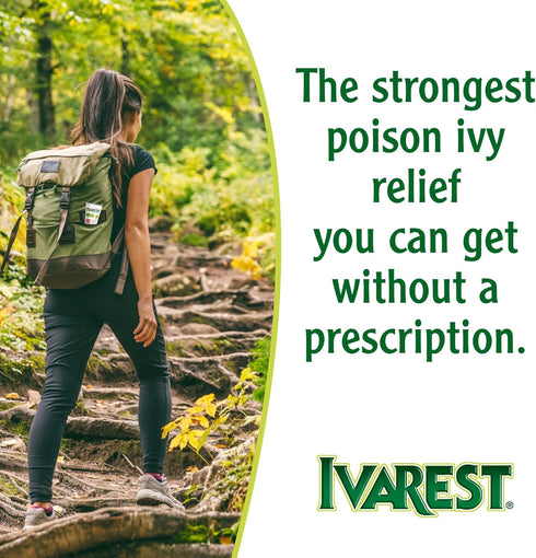 Ivarest Anti-Itch Cream, Poison Ivy Treatment, Poison Ivy Relief Product, Poison Oak Relief, Poison Sumac Relief, Maximum Strength, Medicated, 2 O...
