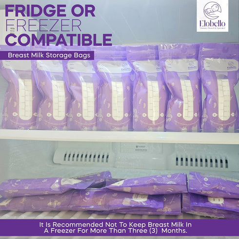 Breastmilk Storage Bag100-Pack 7oz Breast Milk Storage Bags Freezer BPA Free – Leakproof Double Zip Milk Bags for Breastmilk Refrigeration – Self-...