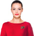 LUX ACCESSORIES Holiday Festive Christmas Xmas Floral Holly Brooch Pin...
