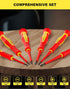 EZARC 1000V Insulated Electrician Screwdriver Set, Magnetic Tip Mini Electrician Screwdriver Set Slotted and Phillips with Case VDE & GS Certified...