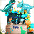 KatchOn Giant Blue Dinosaur Balloons - 38 Inch, Pack of 2 | Dino Mylar Balloons for Birthday Party Decor...