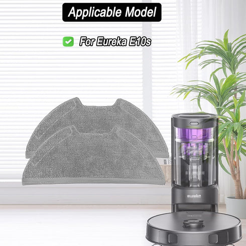 Mop Pads Accessories for Eureka E10s Robotic Robot Vacuum Cleaner, Washable and Reusable Microfiber Mop Pads Replacement Part (6Pcs)...