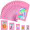 JETMORE 100 PCS Mylar Bags, Pink Holographic Bags, Smell Proof Bags, Resealable Bags for Small Business, Sealable Bags for Packaging, Foil Pouch B...
