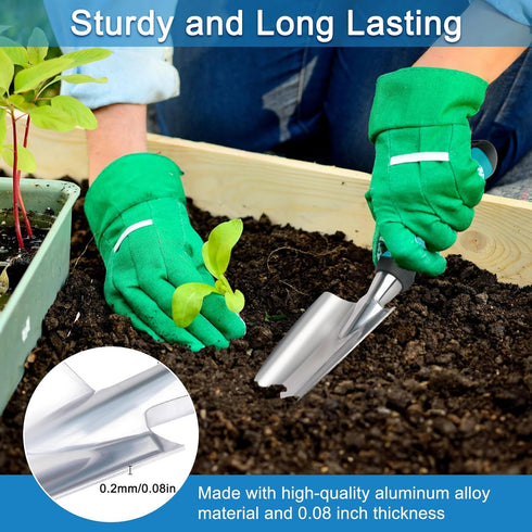 Garden Hand Trowel Garden Shovel, Small Gardening Hand Tools Shovels for Digging, Heavy Duty Hand Shovel with Ergonomic Handle, Rust Resistant Gar...