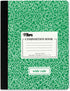 TOPS Composition Book, Wide/Legal Rule, Randomly Assorted Marble Cover, (100) 9.75 x 7.5 Sheets...
