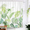 Lifeel Tropical Shower Curtain, Leaves Jungle Shower Curtain Palm Bathroom Shower Curtain Set Heavyweight with 12 Hooks, Green White 72" x 72"...