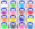 16 x 0.14 LITRE PLASTIC ORGANISER TOOL STORAGE BOX SET...