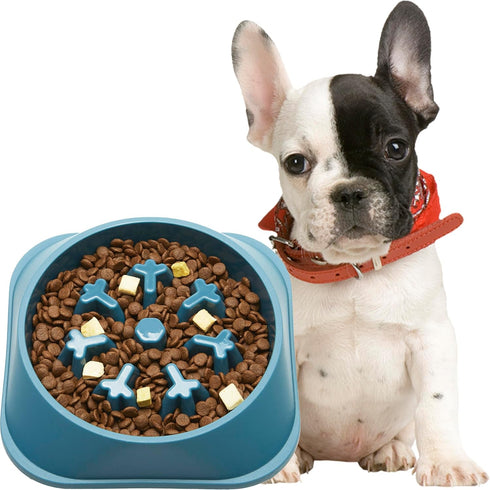 Gefryco Slow Feeder Dog Bowls Anti Gulping - Healthy Slow Eating Dog Bowl Bloat Stop - Adult, Puppy Slow Food Feeding Bowl - Dog Puzzle Maze Bowls...