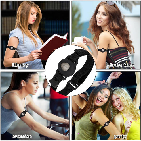 Arm Band for Dexcom G7, 8-18" Inch Adjustable Armband Compatible with CGM Continuous Glucose Monitor System Transmitter Protection Sensor Cover (N...