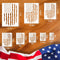 Large American Flag Stencil Star Stencils for Painting 50 Stars Military Template for Flag Patriotic Wood Burning Stencils for Spray Painting on S...