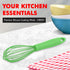Chef Craft Premium Silicone Wire Cooking Whisk, 10.5 inch, Green...