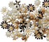 80 Pieces Flower Rhinestone Buttons Faux Pearl Buttons Flat Back for Jewelry Making Wedding Party Home Decoration DIY Craft Hair Accessory...