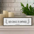 Christian Wall Art - His Grace Is Enough Wall Décor – Beautiful Bible Verse Modern Farmhouse Wall Art – Wood and Metal His Grace Is Enough Door Si...