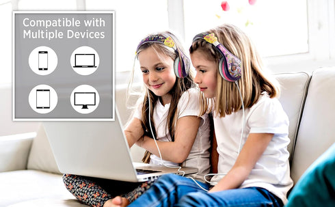 eKids Disney Encanto Headphones for Kids, Wired Headphones for School, Home or Travel, Tangle Free Toddler Headphones with Volume Control, 3.5mm J...