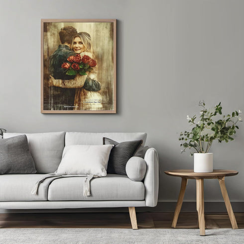 Posterizer 1 pcs-Valentine’s Day-themed digital photo album cute poster -2-Romantic Art-Holiday Poster Collection-Gift for Couples boyfriend girlf...