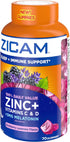 Zicam Sleep + Immune Support. Zinc, Gummy Supplement, Blackberry Lavender Flavor, Vitamin C and Vitamin D, 3mg Melatonin per serving, 70 Count...