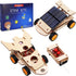 2 in 1 Science Experiment Kits for Kids,STEM Projects DIY Building Remote Control Solar Car Model Kit,3D Puzzles Wooden Motor Set,Assemble Gift To...