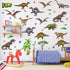 Zonon 114 Pcs/ 4 Sheet Glow in The Dark Dinosaur Wall Decals for Boys Bedroom Waterproof Self Adhesive Glowing Dinosaur Wall Stickers Removable Di...