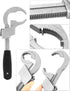 QWORK Adjustable Double-Ended Wrench, Heavy-Duty Multifunctional Bathroom Pipe Wrench, Adjustable to 80mm, for Faucet Sink Water Plumbing Repair...