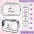 Cosmetic Bag PVC Dance Gift Bulk Bag 12 Pcs 7.1 * 4.7 * 2.4 IN Clear Zipper Toiletry Makeup Bag For Dance Team Girls Women Dance Competition Gifts...