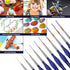 Miniature Paint Brushes,10Pcs Round Pointed Tip Paintbrushes, Micro Detail Paint Brush Set, Triangular Grip Handles Art Brushes Perfect for Acryli...