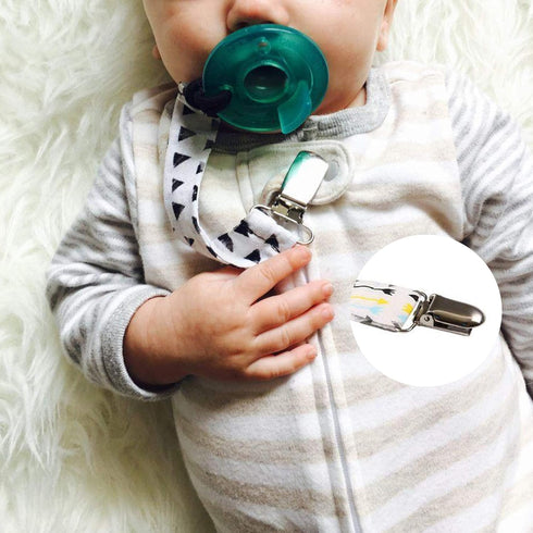 Buyless Fashion 1” Heavy Duty Metal Clips for Suspenders, Pacifiers, Bib Clips, Toy Holder Or Mitten Clips – 12 Clips...