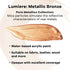 Jacquard Lumiere 2.25oz Fabric Paint Metallic Bronze - Metallic Paint for Fabric, Leather, Canvas, Paper and Wood - Light-bodied Metallic Acrylic ...
