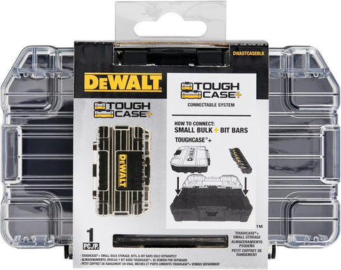 DEWALT ToughCase Tool Box, For Small Parts, 1 Compartment Organizer, Clip Latch For Secure Closing (DWASTCASEBLK)...