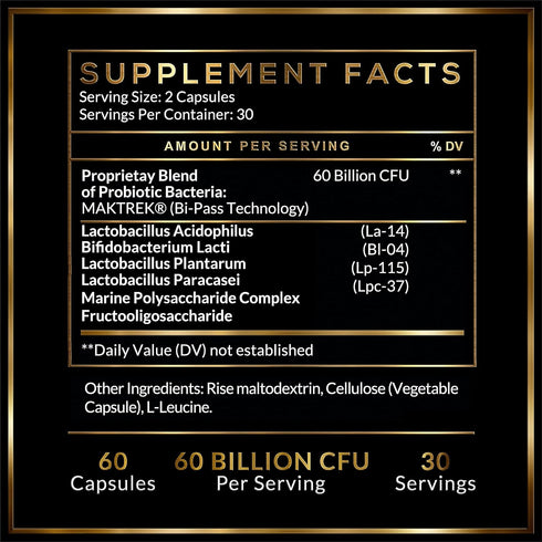 Probiotics and Prebiotics for Women or Men Probiotics 60BN CFU Lactobacillus Acidophilus Bifidobacterium Lactis Made in USA...