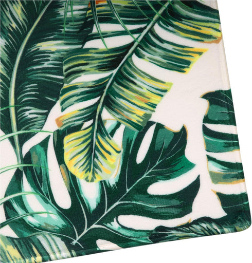 LIVILAN Green Leaf Bath Mat - 16" X 24" Tropical Bathroom Rug...