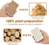 10 Pack Nature Dish Sponge - Natural Kitchen Sponge - Eco Friendly Coconut Fiber and Wood Cellulose Scrubber Sponge...