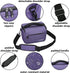 G-raphy Camera Bag DSLR SLR Bag Waterproof Camera Messenger Bag Photography Bag with Pu Leather Handle Camera Accessories for Men Women (Purple)...