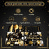 36 Pcs Black and Gold Birthday Party Favors Silverware Holder Bags Paper Utensil Cutlery Holder Disposable Knife Fork Spoon Sleeves Pocket for Hap...