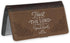 Christian Art Gifts Inspirational Vegan Leather Checkbook Cover for Women & Men: Trust in The Lord Encouraging Scripture, Money Holder Duplicate C...