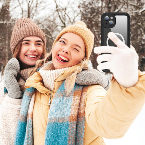iPhone 15 Mobile Phone Waterproof Case, Built-in scratch resistant & anti-fingerprint Screen Protector,Wireless Charging, Dust,Drop,Snow & WaterPr...