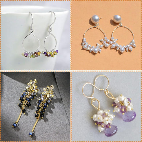 1000pcs Jewelry Head Pins Kit for Jewelry Making,Ball Head Pins Beading Pins Assorted Head Pins Set Head Pins Eye Pins Supplies for Earring Beadin...