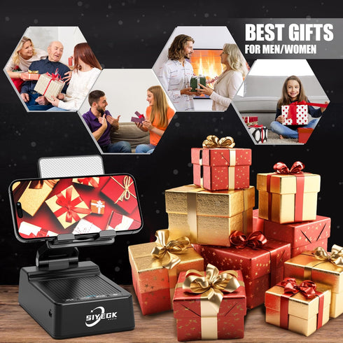Birthday Gifts for Men Dad Husband Son, Phone Stand with Bluetooth Speaker Wireless, Mens/Women Gifts for Mother/Fathers' Day Anniversary Valentin...