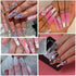 HUETFAT 2400 Pieces Flat Back Gems Round Crystal AB Rhinestones 6 Sizes (1.9-4.5 mm) with Storage Organizer Box Wax Pencil Tweezers for Nail Art C...