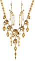 Halloween Pirate Skull Bib Necklace Sets for Women Horror Punk Collar Necklaces...