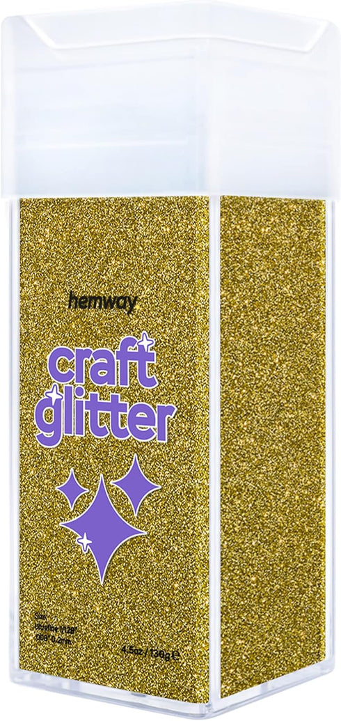 Hemway Craft Glitter Shaker 130g / 4.6oz Glitter for Arts, Crafts, Resin, Tumblers, Nails, Painting, Decoration, Festival, Cosmetic, Body - Ultraf...