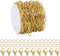 16.4 Feet Gold Plated Stainless Steel Chain Bulk Flat Paperclip Link Chains 5x10mm Jewelry Chain Roll with Jump Rings Lobster Clasps Oval Cable Ch...