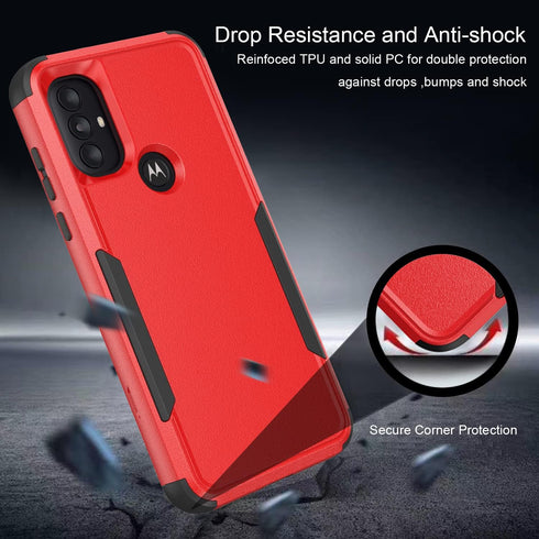 TJS for Motorola Moto G Pure 2021/Moto G Power 2022 Case, with Tempered Glass Screen Protector, Heavy Duty Rugged Shockproof Full Body Anti Scratc...